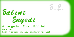 balint enyedi business card